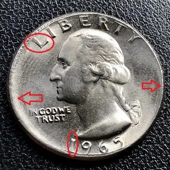 Examples of coin distortions